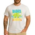 Daddy Dad Saurus Rex Dinosaur Dino For Father Men's Casual T-Shirt White