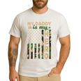 My Daddy Is My Hero Military Dad US Flag Father’s Day Men's Casual T-Shirt White