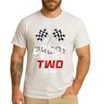 Daddy Of The Two Fast Second Birthday Racing Car Family Men's Casual T-Shirt White