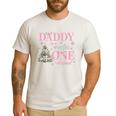 Daddy In a Winter Onederland Birthday Girl Christmas Tree Men's Casual T-Shirt White Daddy In a Winter Onederland Birthday Girl Christmas Tree Men's Casual T-Shirt White
