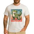 Daddysaurus Father's Day Best Dad T-Rex Papa Men's Casual T-Shirt White