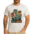 Daddysaurus T Rex Dinosaur Daddy Saurus Family Matching Dad Men's Casual T-Shirt White