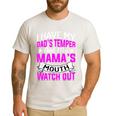 I Have My Dad's Temper & My Mama's Mouth Daughter Kids Men's Casual T-Shirt White