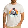Dadzilla The Rad Dad Kaiju Vibes Men's Casual T-Shirt White