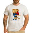 Daniel And Dad Tiger Dark Shirt Men's Casual T-Shirt White