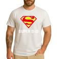 DC Comics Superman Father's Day Super Dad Logo Men's Casual T-Shirt White