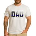 Deputy Sheriff Dad Much Cooler Fathers Day Thin Blue Line Men's Casual T-Shirt White