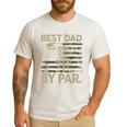 Disc Golf Frisbee Best Dad Par Camo US Flag Golfer Men's Casual T-Shirt White Disc Golf Frisbee Best Dad Par Camo US Flag Golfer Men's Casual T-Shirt White