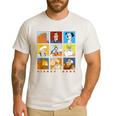 Disney Classic Father's Day Disney Dads Colorful Panels Men's Casual T-Shirt White
