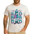 Disney Goofy Totally Rad Dad Father’s Day Surfing Distressed Men's Casual T-Shirt White