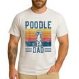 Dog Dad Vintage Poodle Dad Men's Casual T-Shirt White