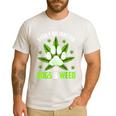 Dogs And Weed Dad Mom Dog Lover Cannabis Marijuana For Men Women Men's Casual T-Shirt White