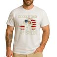 Doodle Dad Goldendoodle Regular Dad But Cooler American Flag Men's Casual T-Shirt White