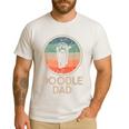Doodle Dog Vintage Doodle Dad Small Men's Casual T-Shirt White