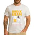 Drink Beer & Hang With My Frenchie French Bulldog Dad For Men Women Men's Casual T-Shirt White