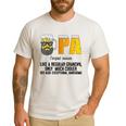 Drinking Opa Like A Regular Grandpa Much Cooler Beer Dad Men's Casual T-Shirt White