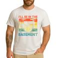 Drumming Basement Drum Set Drummer Rock Dad Grandpa Men's Casual T-Shirt White