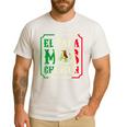 El Papa Mas Chingon Best Mexican Great Dad Men's Casual T-Shirt White