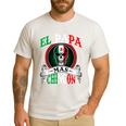 El Papa Mas Chingon Mexican Dad Husband Regalo Flag Men's Casual T-Shirt White