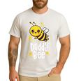 Family Bee Shirts Dad Daddy First Bee Day Outfit Birthday Men's Casual T-Shirt White