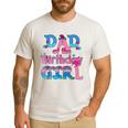 Family Party Decorations Dad Of The Birthday Girl T-Shirt Men's Casual T-Shirt White