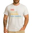Fathers Day Dad Veteran Grandpa Great Grandpa Men's Casual T-Shirt White