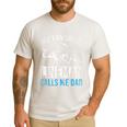 My Favorite Lineman Calls Me Dad American Football Lineman Men's Casual T-Shirt White