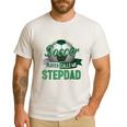 My Favorite Soccer Player Calls Me Stepdad Father's Day Men Men's Casual T-Shirt White