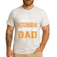 My Favorite Veterinarian Calls Me Dad Fathers Day Men's Casual T-Shirt White