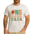 Football 1st Year One Down Dada Birthday For Dad Daddy Men's Casual T-Shirt White