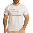 G-Pa The Man The Myth The Legend Dad Grandpa Men's Casual T-Shirt White