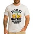 Garage Drinker Dad Vintage Beer This Is My Garage Drinking Men's Casual T-Shirt White