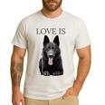 German Shepherd Shirt Shepard TShirt Dog Mom Dad Love Men's Casual T-Shirt White