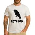 Goth Dad Gothic Bird Crow Emo Father's Day Men's Casual T-Shirt White