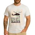 Grandpa Veteran Fathers Day Dad Veteran Camo American Flag Men's Casual T-Shirt White