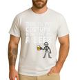 Halloween This Is My Costume Give Me Skeleton Dad Men Men's Casual T-Shirt White