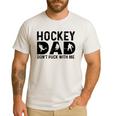 Hockey Dad Don't Puck With Me Men's Casual T-Shirt White
