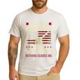 I'm a Dad Grandpa And a Veteran Nothing Scares Me Men's Casual T-Shirt White