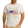 I'm A Dad Papaw And Veteran Retro Dad Papa Grandpa Men's Casual T-Shirt White