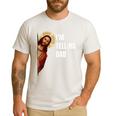 I'm Telling Dad Religious Christian Jesus Meme Men's Casual T-Shirt White