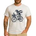 Italian Greyhound Whippet Bicycle Cycling Dog Mom Iggy Dad Men's Casual T-Shirt White Italian Greyhound Whippet Bicycle Cycling Dog Mom Iggy Dad Men's Casual T-Shirt White