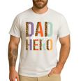 Kids Fathers Day Shirt For Son Daughter My Dad Is My Hero Men's Casual T-Shirt White