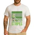Look At Those Stripes Lawn Mowing Dad Lawn Mower Small Men's Casual T-Shirt White