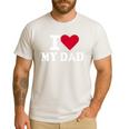 I Love My Dad Men's Casual T-Shirt White