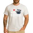 I Love Jesus And Raccoons Mom Dad Christian Love Jesus Bible Men's Casual T-Shirt White