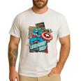 Marvel Captain America Legendary Dad Father's Day Men's Casual T-Shirt White