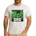 Marvel Comics Avengers Father's Day Hulk Incredible Dad Men's Casual T-Shirt White