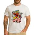 Marvel Iron Man Invincible Dad Father's Day Comic Retro Men's Casual T-Shirt White