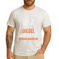 For Men Father's Day Halloween Diesel Mechanic Dad Men's Casual T-Shirt White