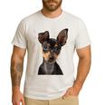 Miniature Pinscher Shirt Dog Mom Dad Tshirt Love Puppy Pet Men's Casual T-Shirt White